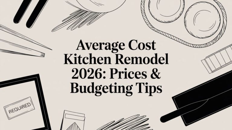 Average Cost Kitchen Remodel 2026: Prices & Budgeting Tips