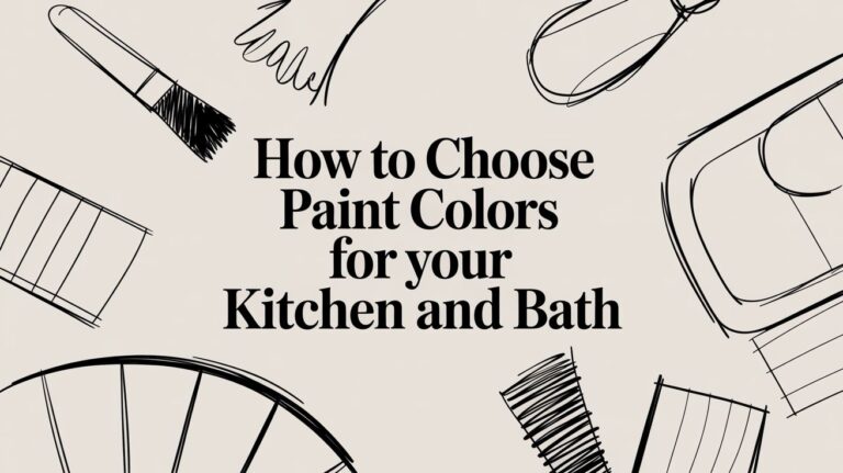 How to Choose Paint Colors for Your Kitchen and Bath