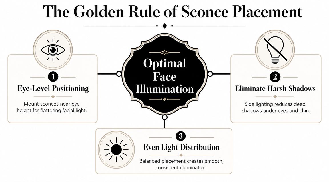 The Golden Rule of Sconce Placement